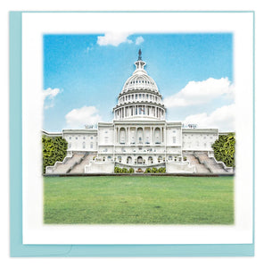 Quilled Capitol Building Greeting Card New 2023
