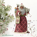 Jim Shore Dreaming of Christmas Past Victorian Santa with Toy Bag/Sled 4060431