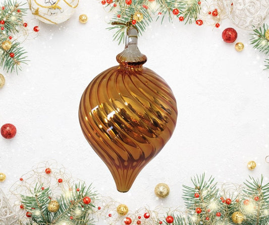 Egyptian Museum Glass Copper Heart Shape SC-696