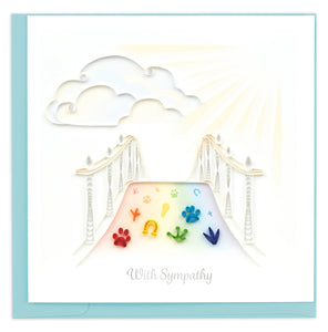 Quilled Rainbow Bridge Greeting Card NEW FOR 2023