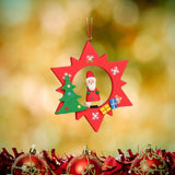 Alexander Taron Ornaments Santa Christian Ulbricht Ornament - Assorted Red Stars with Snowman/Santa/Angel