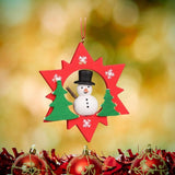 Alexander Taron Ornaments Snowman Christian Ulbricht Ornament - Assorted Red Stars with Snowman/Santa/Angel