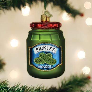 Old World Jar Of Pickles Ornament.