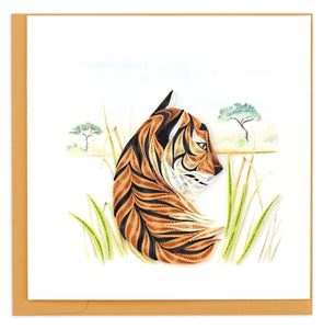 Quilled Bengal Tiger Greeting Card