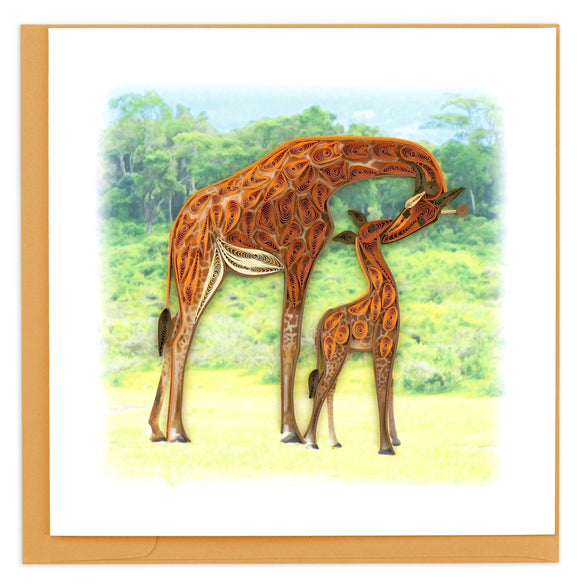 Quilled Giraffe Greeting Card