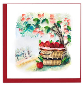 Quilled Apple Orchard Greeting Card