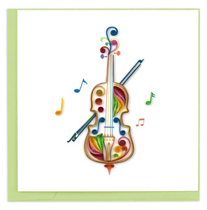 Quilled Cello Greeting Card RETIRED