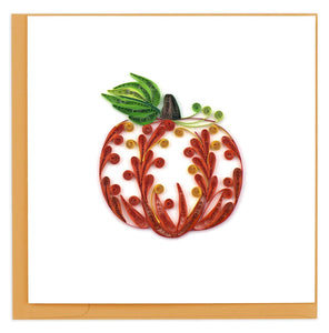 Quilled Decorative Pumpkin Greeting Card RETIRED