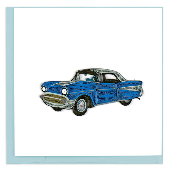 Quilled Vintage 57' Chevy Greeting Card Retired