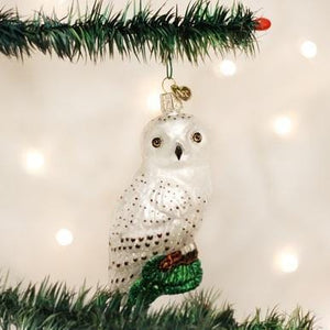 Old World Great White Owl Ornament.