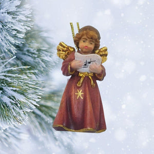 Ornament Pema Bell Angel Standing Music Notes.
