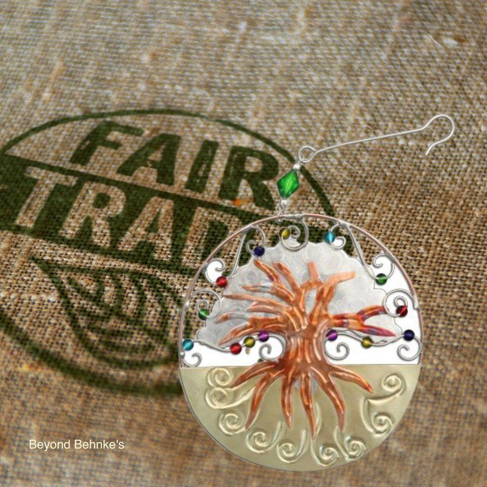 Pilgrim Imports Ornaments: Circle Tree Of Life.