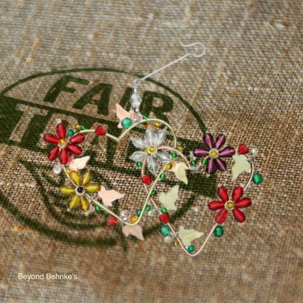 Pilgrim Imports Ornaments: Garden Hearts.