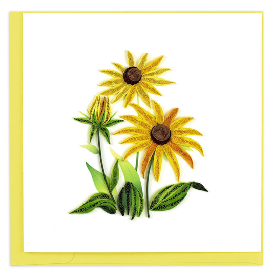 Quilled Black-eyed Susan Greeting Card.