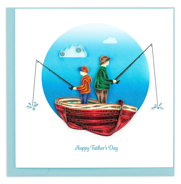 Quilled Father's Day Fishing Card.
