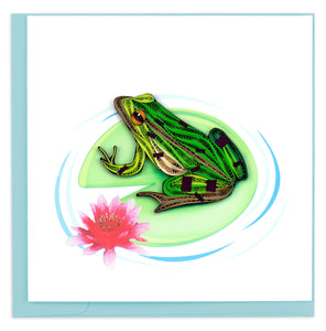 Quilled Frog Card.