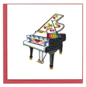 Quilled Grand Piano Greeting Card.