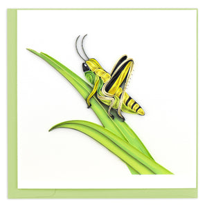 Quilled Grasshopper Greeting Card.
