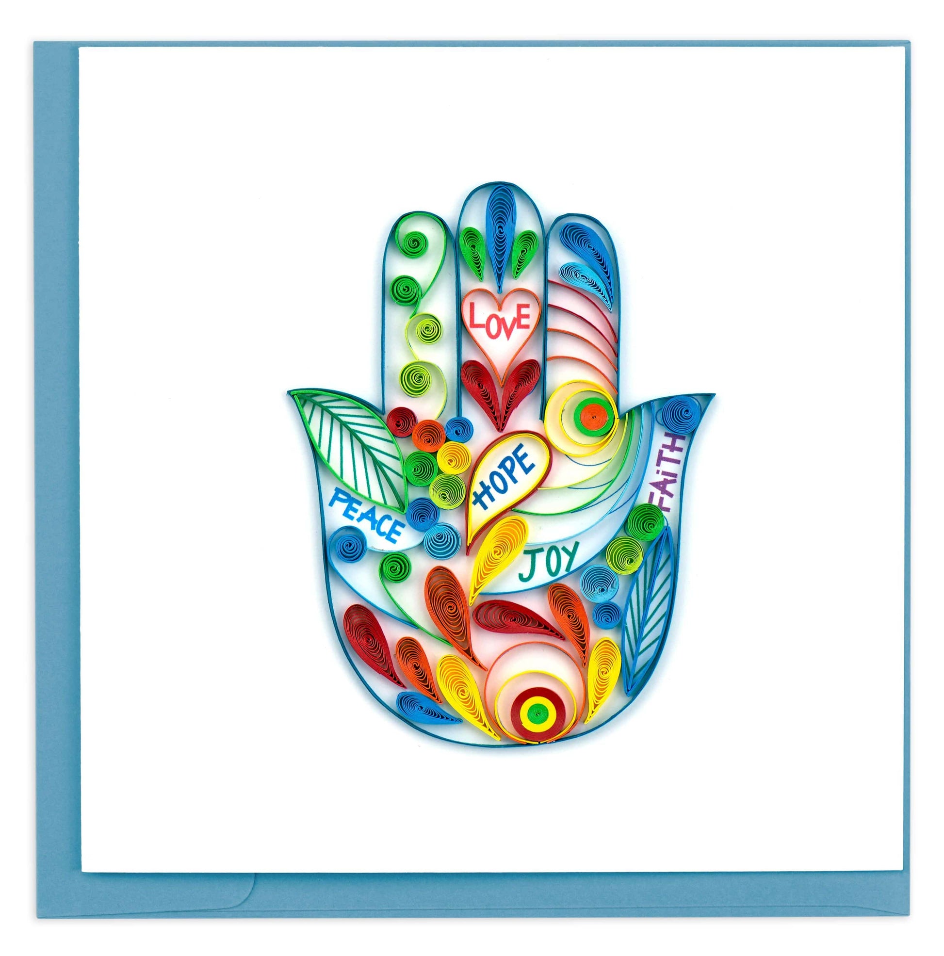 Quilled Hamsa Hand Card.