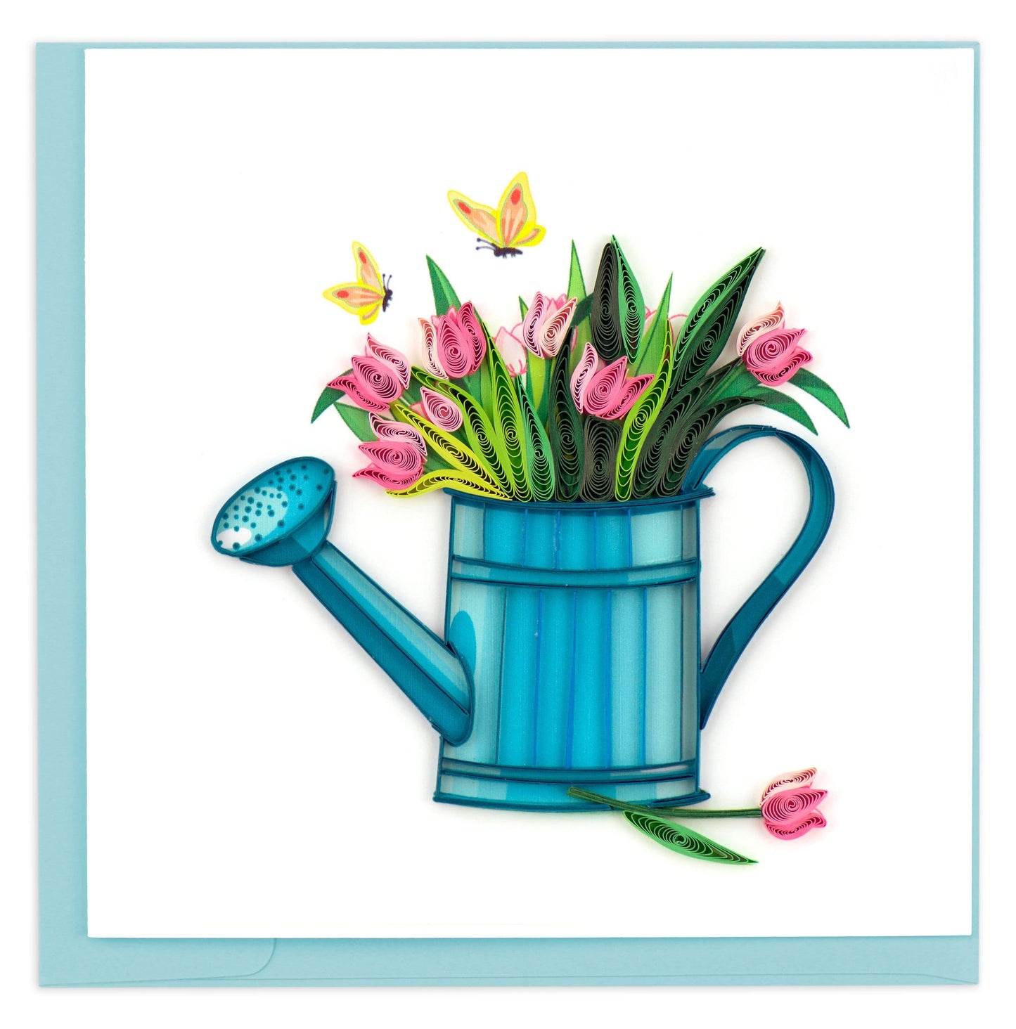 Quilled Happy Gardening Card.