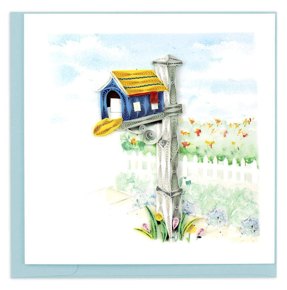 Quilled Happy Mailbox Greeting Card.