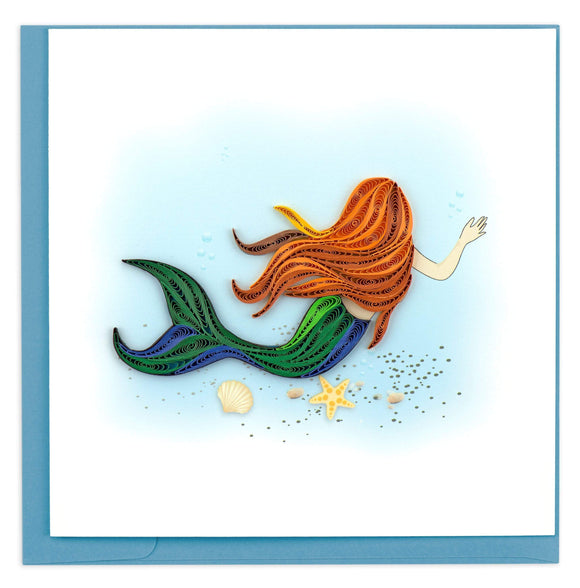 Quilled Mermaid Card.