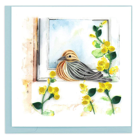 Quilled Mourning Dove Greeting Card.