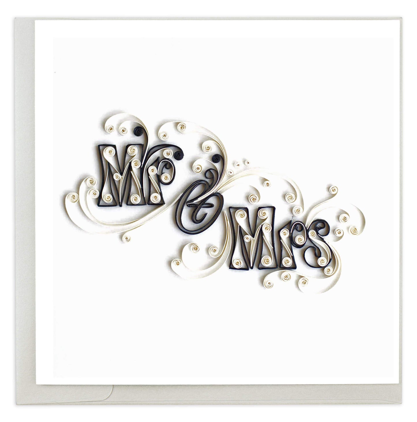 Quilled Mr. & Mrs. Wedding Card.