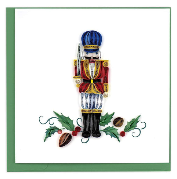 Quilled Nutcracker Christmas Card.