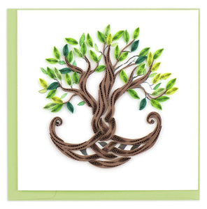 Quilled Tree of Life Greeting Card.