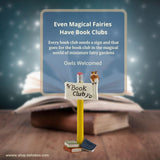 Book Club Sign with Owl.
