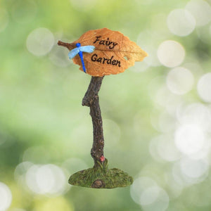 Fairy Garden Sign with Dragonfly.