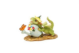 Fairy Gardens Dragon with Watering Can and Butterfly.
