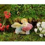 Top Land Trading Fairy Gardening Flower Fairy Resting On Mushroom Fairy Garden