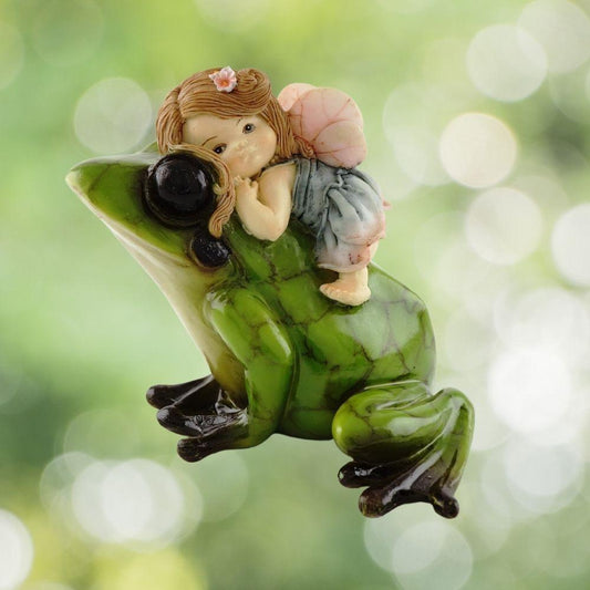 Little Fairy Riding A Frog.