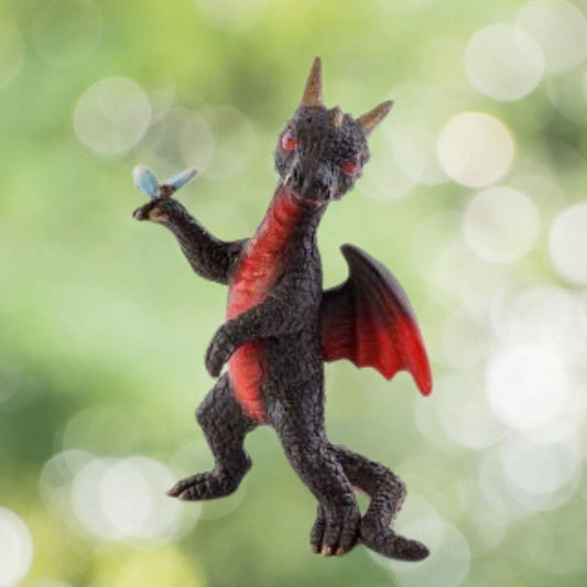 Mini Black Dragon with Dragonfly.