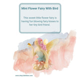 Mini Flower Fairy with Bird.