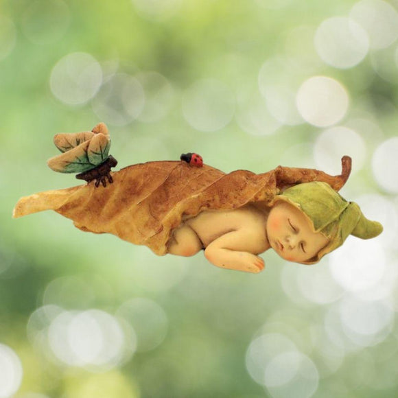 Sleeping Fairy Baby with Butterfly.